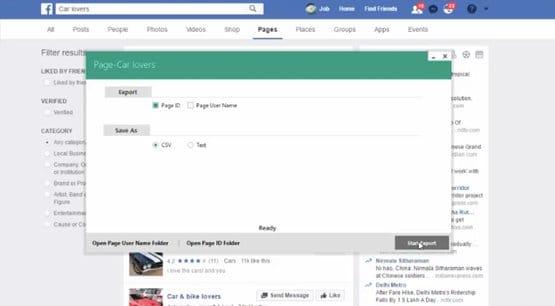 Identify Facebook Pages