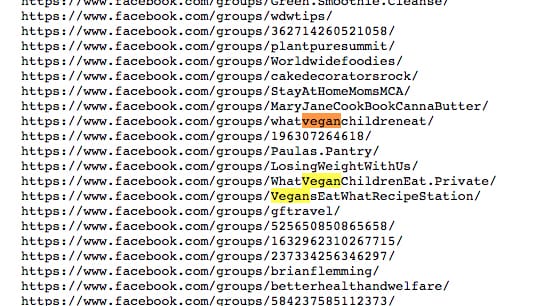 Example Keyword Search
