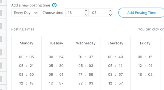 Add Posting Times to Buffer