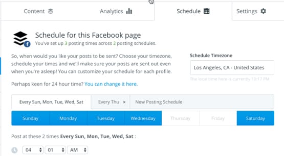 Schedule Times on Twitter