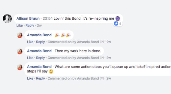 Example Facebook Comments