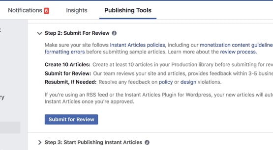 Submit Site for Review