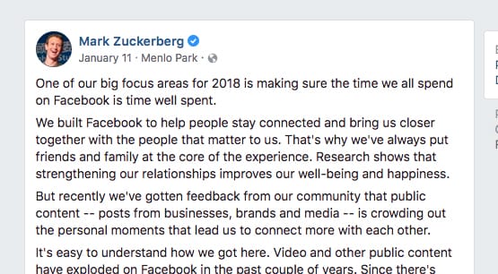 Zuck Status Update