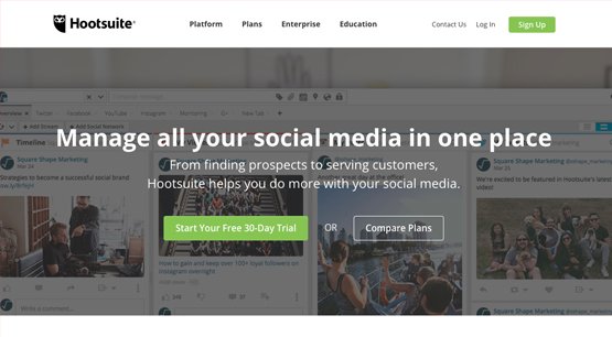 Hootsuite Homepage