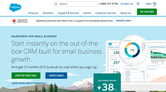 Salesforce Homepage