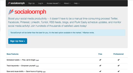 Social Oomph Website