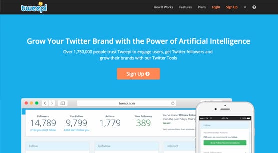 Tweepi Homepage