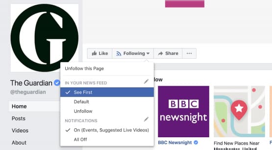 Follow Facebook Page