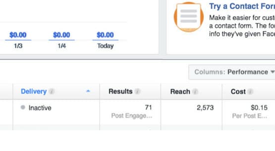 Reach Column on Facebook