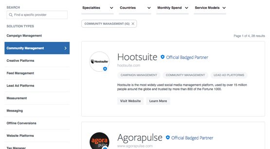Facebook Official Partners