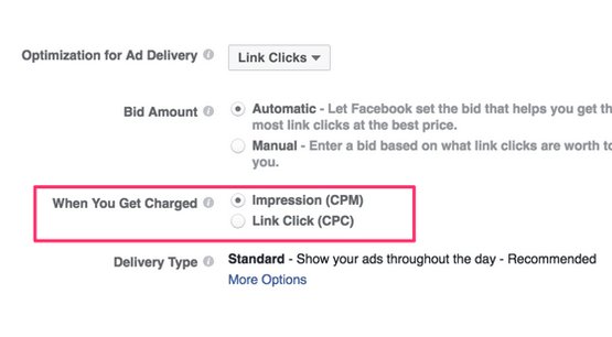 Selecting Pricing on Instagram Ads