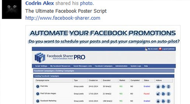 Auto Posting Content on Facebook