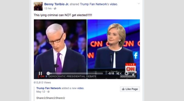 Political Facebook Post