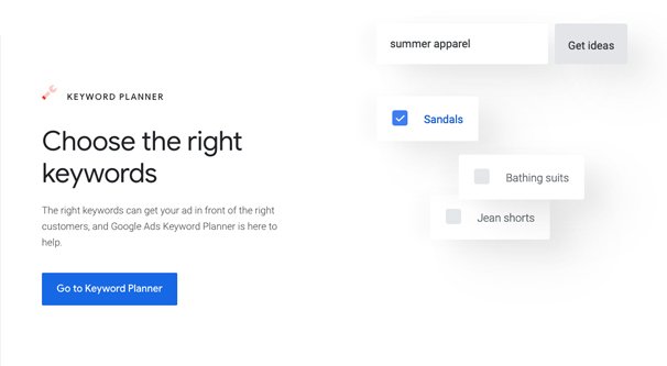 Google Choose Keywords
