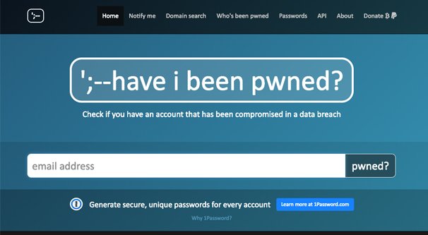 Have I Been Pwned Homepage