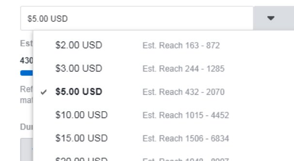 Boost Post Estimated Reach