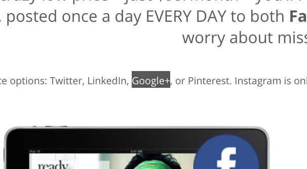 Google Plus Mentioned