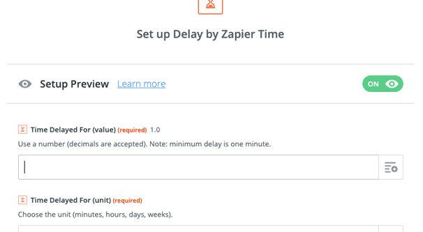 Zapier Delay