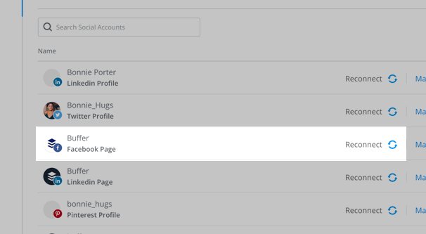 Buffer Facebook Page