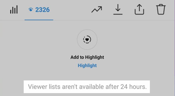 Viewer Lists Hidden After 24 Hours