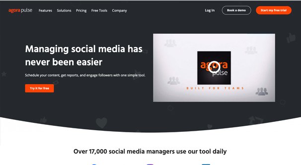 Agorapulse Homepage