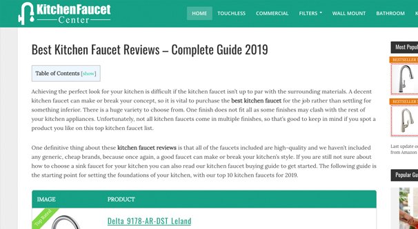 Example of a Niche Site