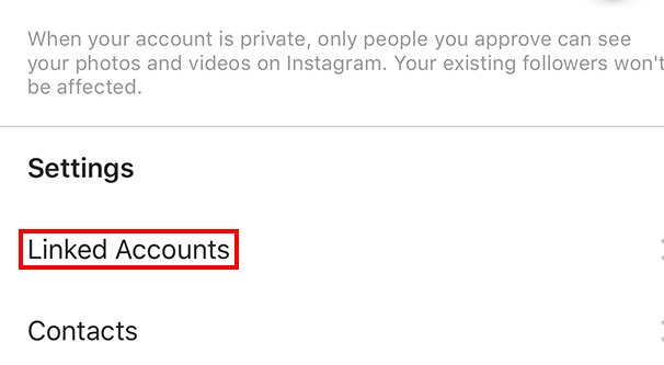 Linked Accounts Setting