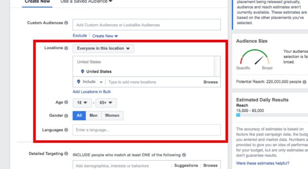 Facebook Ad Targeting