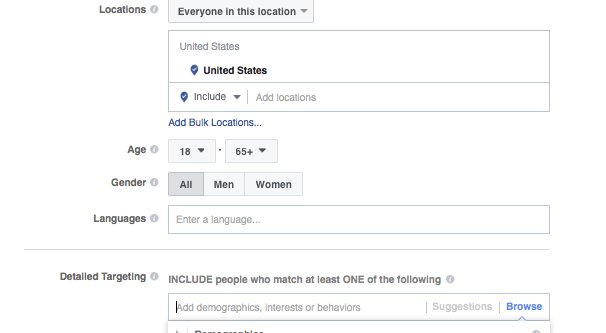 Example List Targeting Options