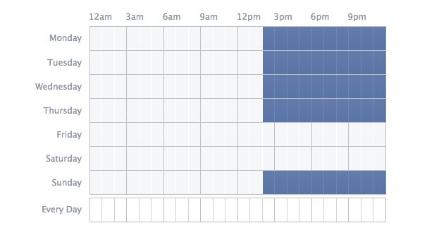 Facebook Ad Schedule