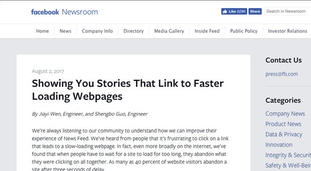 Linking to Faster Sites